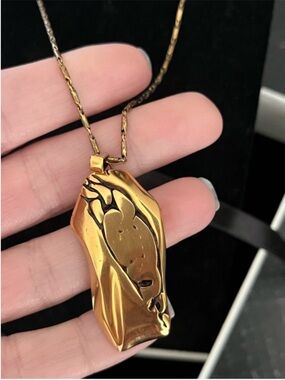 Alexander McQueen Gold-toned Molten Necklace